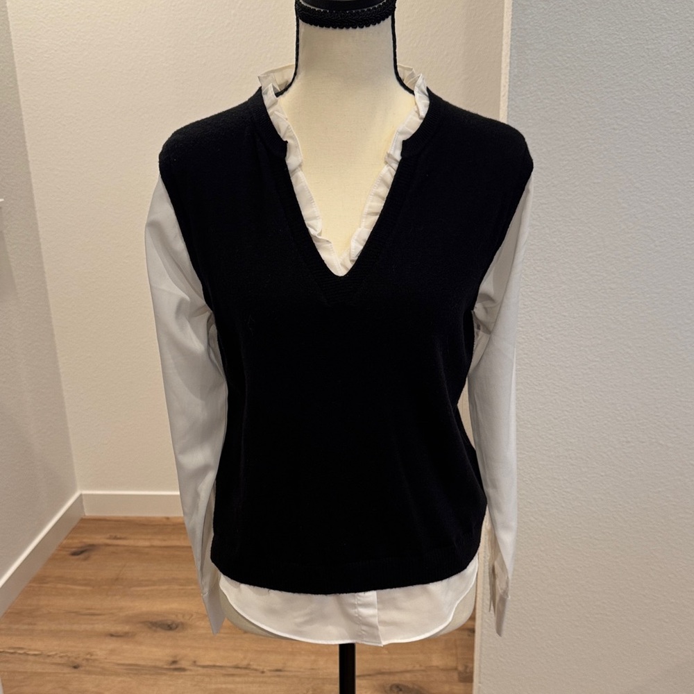 Sioni Milano Black and White Women's Sweater